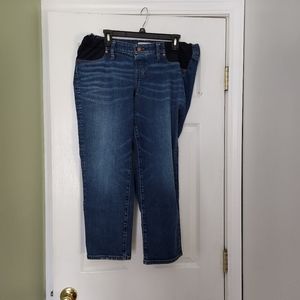 Madewell Maternity side panel Straight Jeans  32